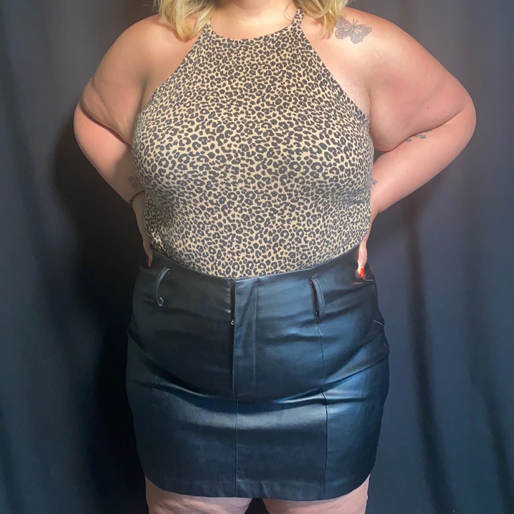 Forever 21 Plus-Size Leopard Bodysuit